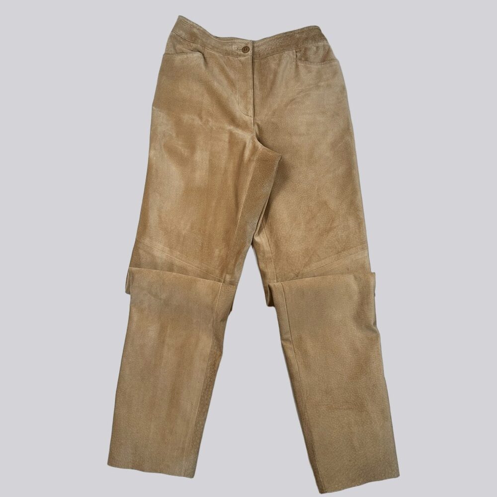 Western Vintage Peruvian Connection Suede Leather Pants Tan Size 4